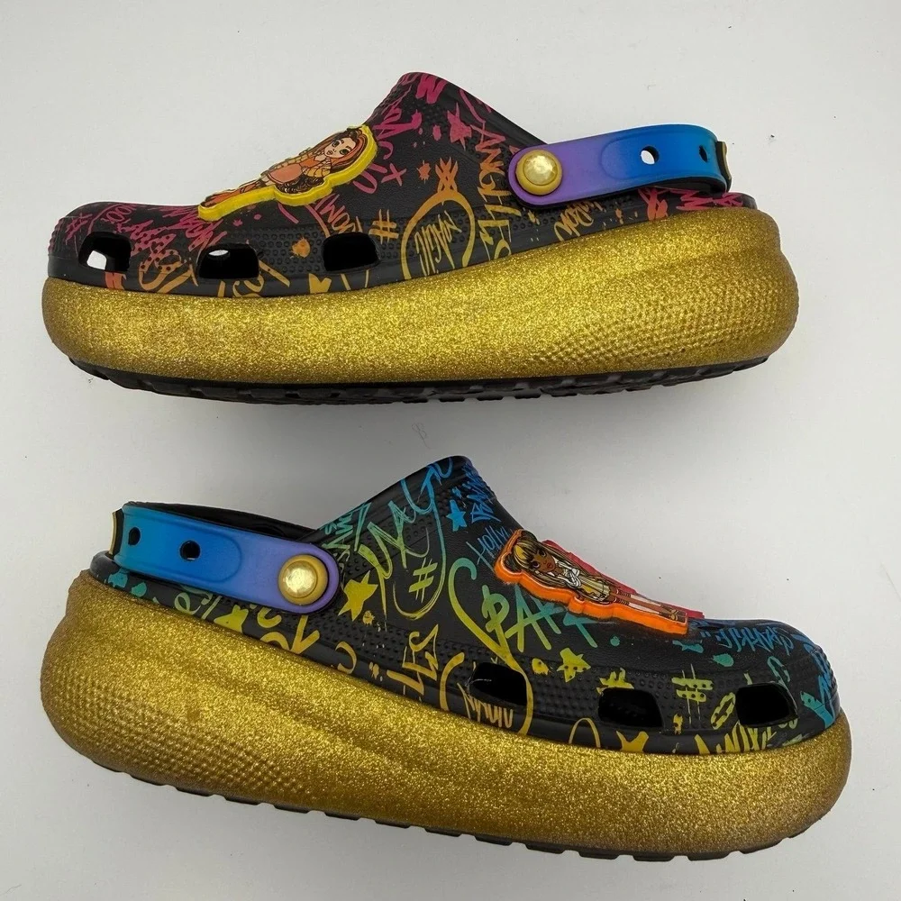 YOUTH Kids Crocs Rainbow High Platform Dolls Cutie Crush Slip-On Clogs Size‎ J5